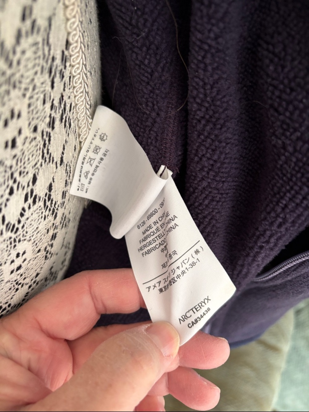 Arc'teryx Women's Purple Full-Zip Polartec Jacket-XL - Picture 9 of 10